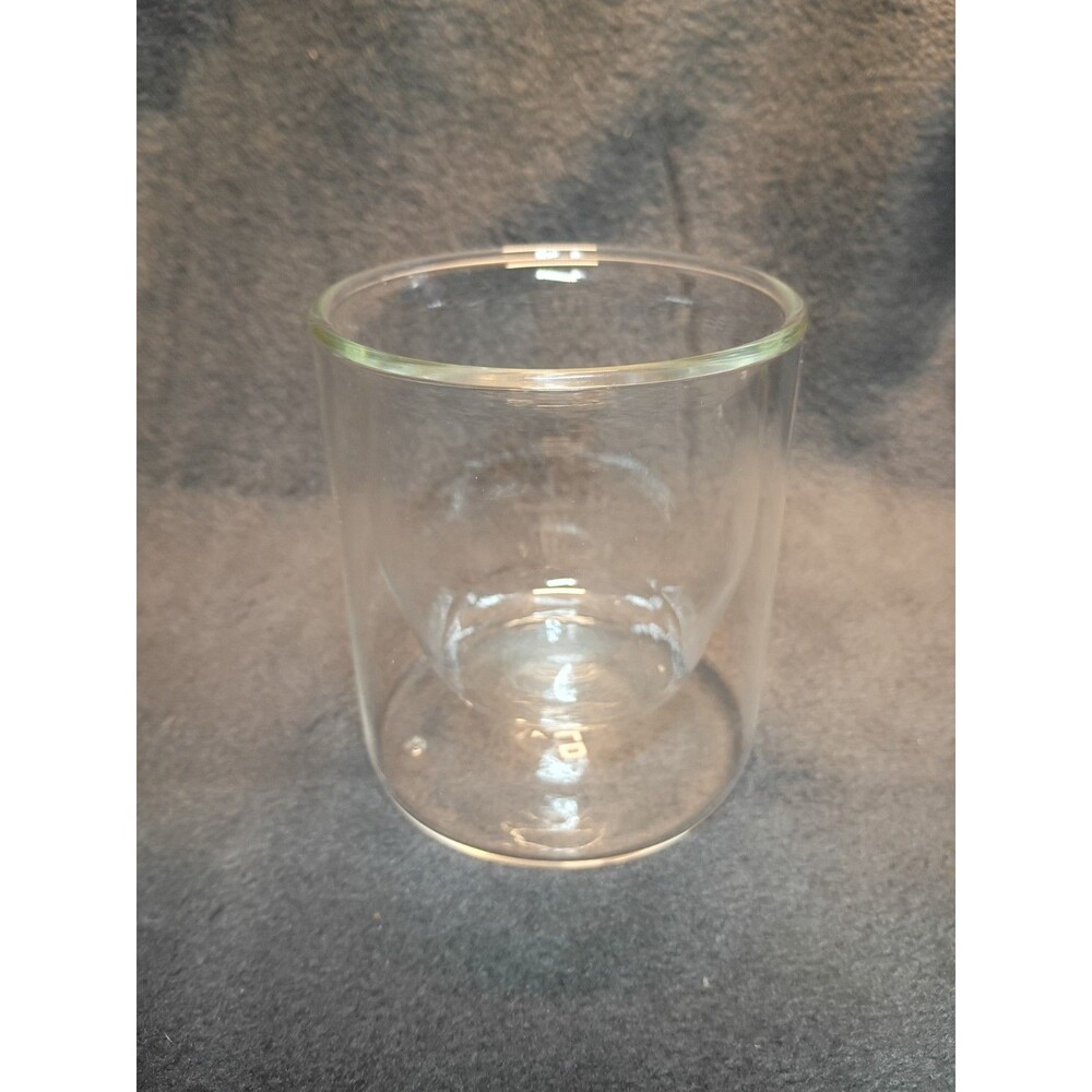 Set of 2 Yield Double Wall Borosilicate Glasses 6oz Insulated Coffee Tea Cups - Picture 6 of 13